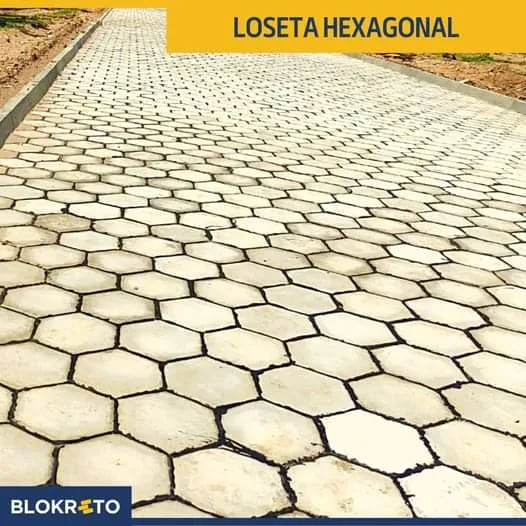 Loseta hexagonal de hormigón