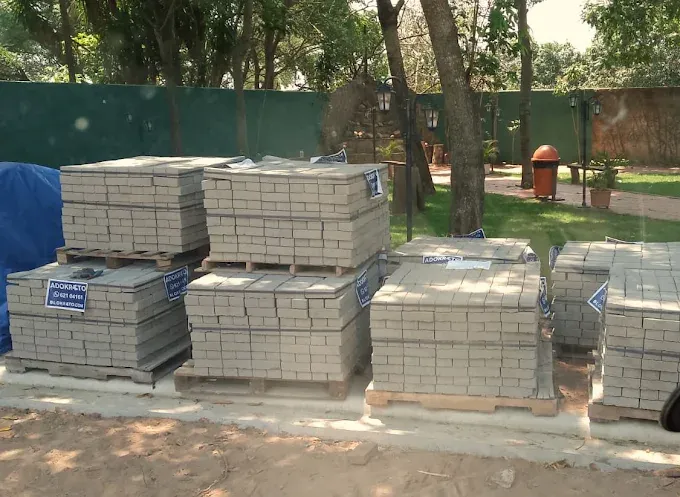 Palets de adoquín Adokreto 06 en planta